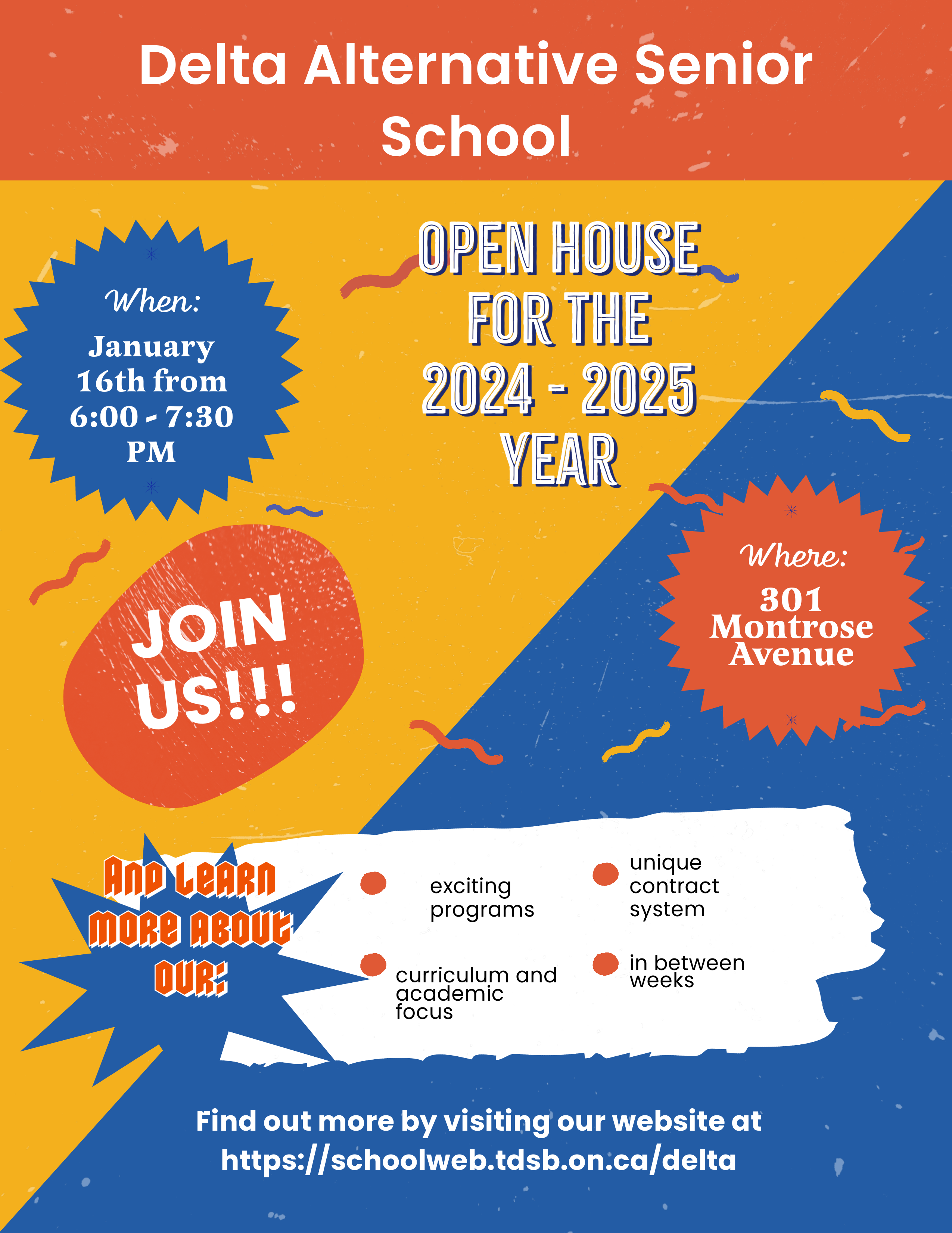 Delta Open House Flyer